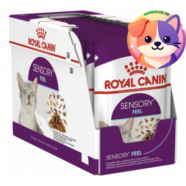پوچ گربه رویال کنین سنسوری فیل (Royal Canin) – بسته ۱۲ عددی