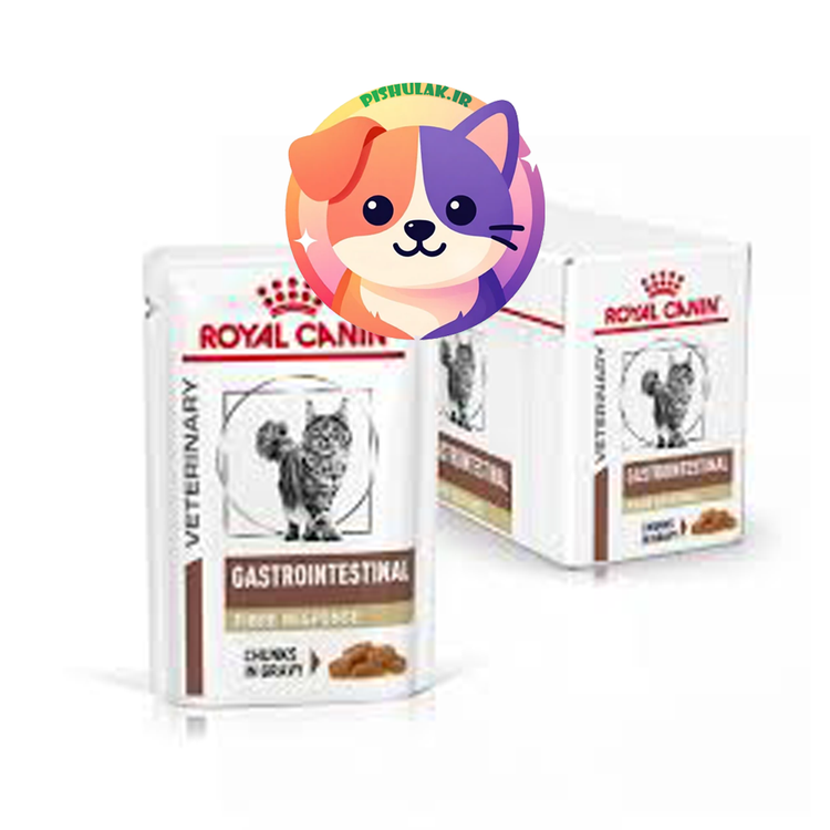 پوچ گربه رویال کنین گسترو فیبر (Royal Canin Gastro Fiber) | بسته ۱۲ عددی