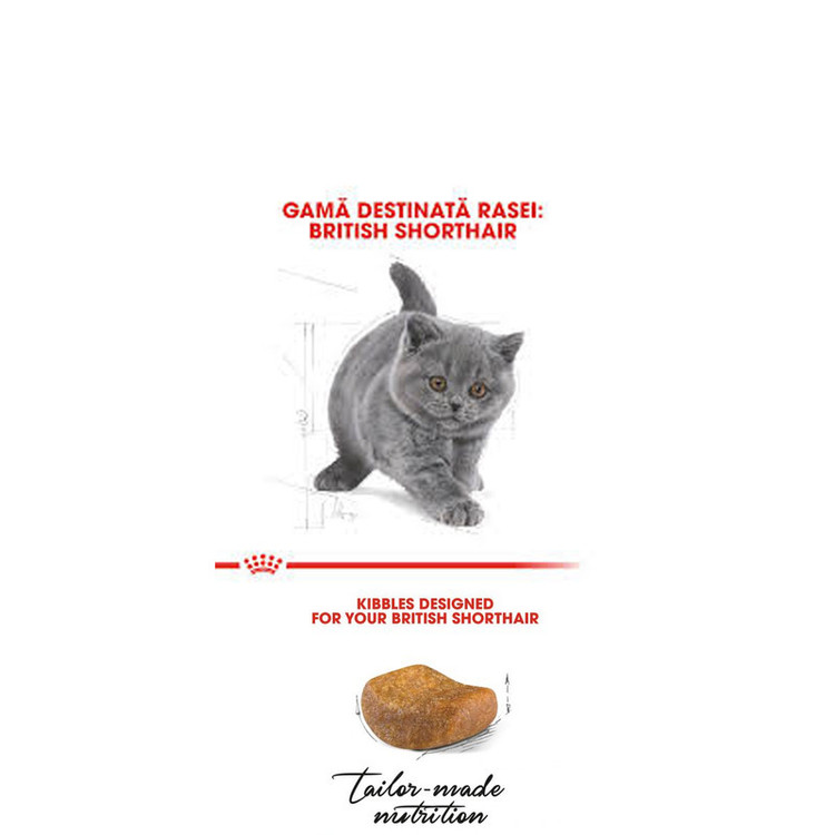 غذای خشک بچه گربه بریتیش رویال کنین مدل British Shorthair Kitten وزن 2 کیلوگرم